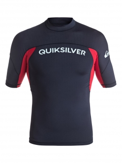 Quiksilver Performer Short Sleeve Rashguard - Navy Red