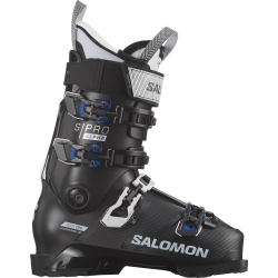 Salomon S/Pro Alpha 120 Ski Boots - Beluga Metallic/ Blue Metallic/ Black