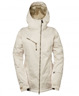 686 Women's Parklan Drift Insulated Jacket - Ivory Jacquard