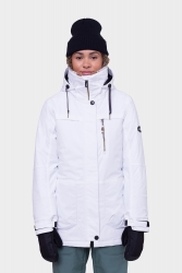 686 Women's Spirit Insulated Jacket - White Geo Jaquard