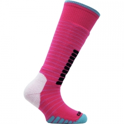 Euro Ski Supreme Jr. OTC Sock - Pink / Jade