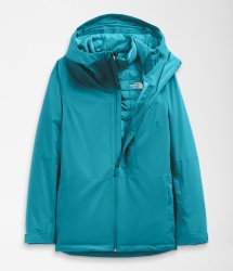 The North Face Women's Thermoball Eco Snow Triclimate Jacket - Enamel Blue/Enamel Blue Marble Camo P