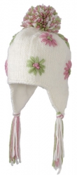 Screamer Kid's Molly Beanie - White and Pink