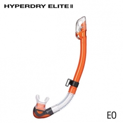 Tusa Hyperdry Elite II Snorkle - Energy Orange