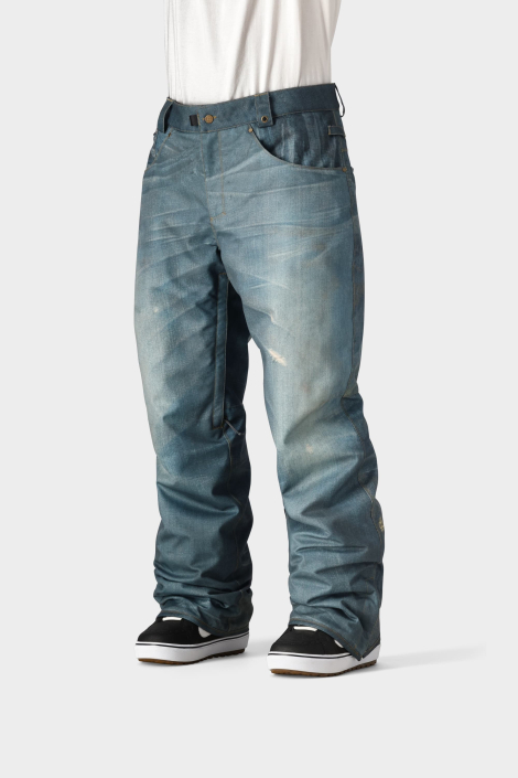 686 Men's Destructed Denim Pant - Dk. Blue: Neptune Diving & Ski