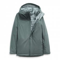The North Face Women's Thermoball Eco Snow Triclimate Jacket - Balsam Green/Silver Blue