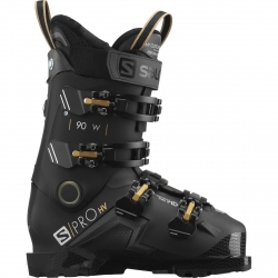Salomon S/Pro HV 90 W GW Ski Boots - Black/ Belluga/ Golden Glaw