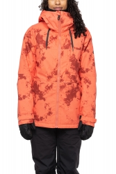 686 Women's Athena Jacket - Hot Coral Dazed