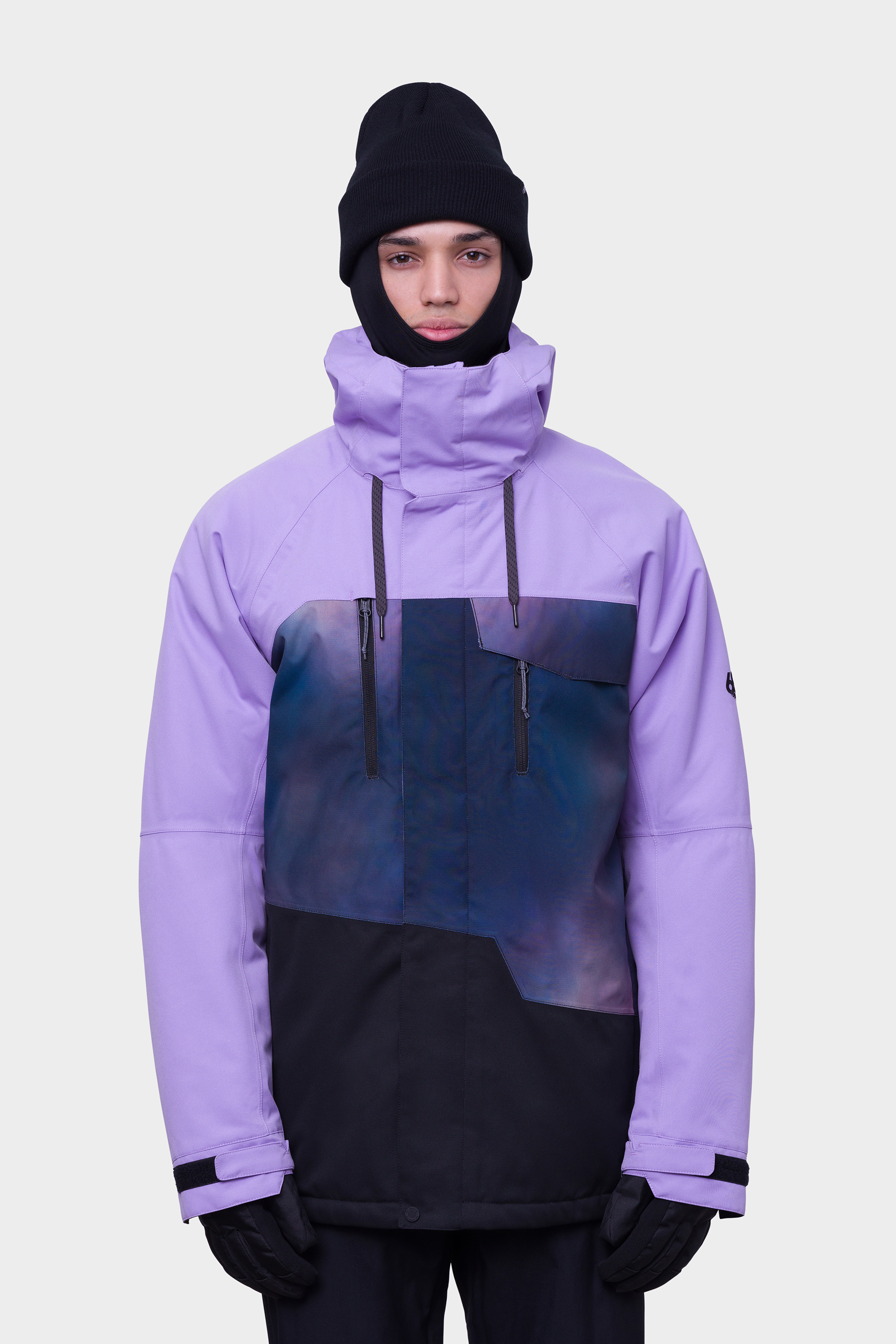 686 Men's Geo Insulated Jacket - Violet Colorblock: Neptune