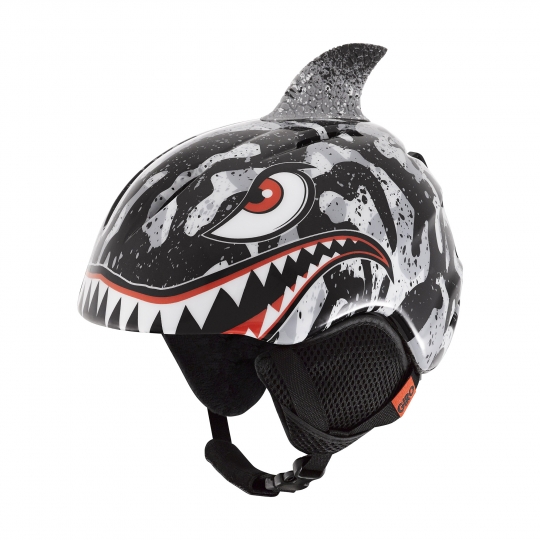 Giro Youth Launch Plus Helmet - Black/Grey Tiger Shark: Neptune