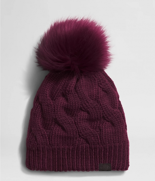 The North Face Oh Mega Fur Pom Beanie - Boysenberry: Neptune