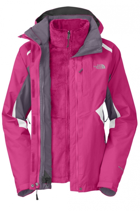 The North Face Women Boundary Triclimate Jacket Passion Pink Neptune Diving Ski