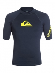 Quiksilver All Time Short Sleeve Rashguard - Navy Blazer