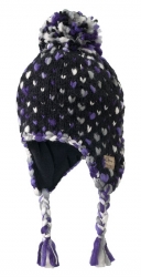Screamer Paige Beanie - Black and Purple