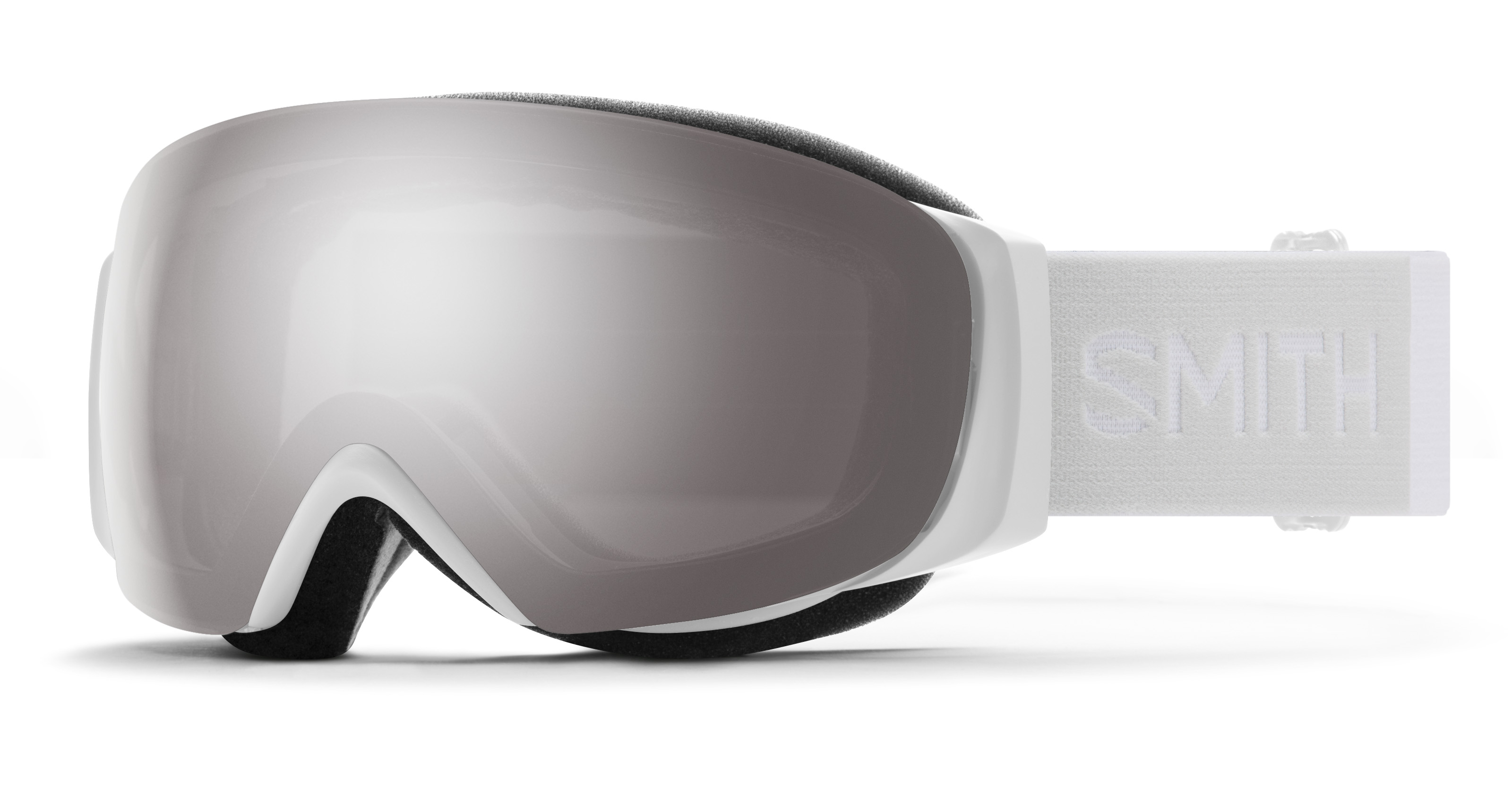 Smith I/O Mag S Snow Goggles White Vapor - Chromapop Sun Platinum  Mirror/Chromapop Storm Rose Flash