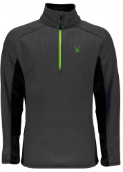 Spyder Men's Outbound Half Zip Mid WT Stryke - Black/ Polar