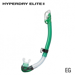 Tusa Hyperdry Elite II Snorkle - Energy Green